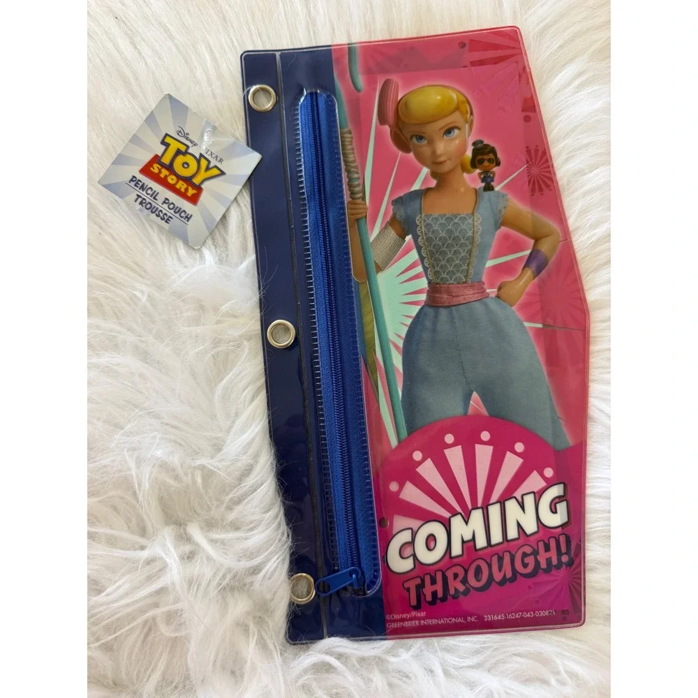 Disney Toy Story Bo Peep Woody Buzz Lightyear 3-Ring Binder Pencil Pouch NWT